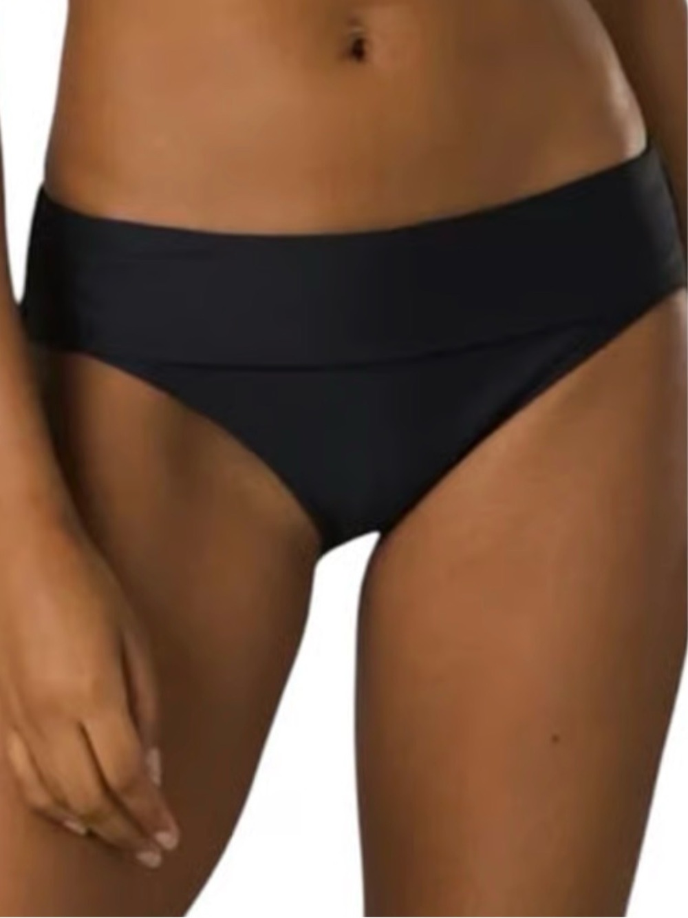 NWT prAna Black Solid Marta Bikini Bottom Womens Size XL READ